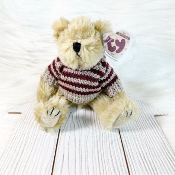 Vintage Ty Attic Treasures Chelsea the Bear 1993 With Tag - Picture 6 of 6